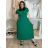 Langes Chiffon-Kurzarmkleid für Damen (S/M ONE SIZE) ITALIAN FASHION IMWGS231048