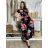 Langes Sommerkleid mit kurzen Ärmeln für Damen (Einheitsgröße S/M) ITALIAN FASHION IM323101