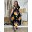 Langes Sommerkleid mit kurzen Ärmeln für Damen (Einheitsgröße S/M) ITALIAN FASHION IM323101