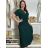 Langes Chiffon-Kurzarmkleid für Damen (S/M ONE SIZE) ITALIAN FASHION IMWGS231048