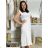 Kurzärmliges Sommer-Freizeitkleid für Damen (S/M/L EINHEITSGRÖSSE) ITALIAN FASHION IMWGB25022 S / M / L beige