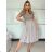 Kurzes Sommerkleid mit langen Ärmeln für Damen, übergroß (54/56/58 Einheitsgröße) ITALIAN FASHION IM425070