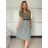 Kurzes Sommerkleid mit langen Ärmeln für Damen, übergroß (54/56/58 Einheitsgröße) ITALIAN FASHION IM425070