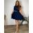 Sommerplissiertes Kleid, kurze Ärmel, Damen übergroß (50/52/54 Einheitsgröße) ITALIENISCHE MODE IM425410  Wein