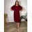 Langes Chiffon-Kurzarmkleid für Damen (S/M ONE SIZE) ITALIAN FASHION IMWGM23456