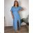 Elegantes Hemd Langarm Damen Kleid (S / M ONE SIZE) ITALIAN FASHION IMWY21734 44/46/48 braun