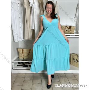 Langes lässiges Kurzarm-Damenkleid, übergroß (42/44/46 Einheitsgröße) ITALIENISCHE MODE IMD2525370