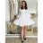 Langärmlige Tunika für Damen (S/M/L EINHEITSGRÖSSE) ITALIAN FASHION IMWCP25NEAPOL S / M / L weiß