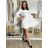 Langärmlige Tunika für Damen (S/M/L EINHEITSGRÖSSE) ITALIAN FASHION IMWCP25NEAPOL S / M / L weiß
