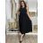 Sommerkleid mit Trägern Damen (S / M ONE SIZE) ITALIAN FASHION IM722103 -   schwarz -   S / M