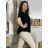 Damen-Strickpullover mit langen Ärmeln (Einheitsgröße S/M) ITALIAN FASHION IMWDT23005