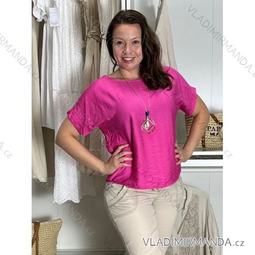 Damen-Strickpullover mit langen Ärmeln (Einheitsgröße S/M) ITALIAN FASHION IMWDT23005