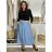 Elegante Hose mit Gürtel für Damen (S/M/L ONE SIZE) ITALIAN FASHION IM425057 S / M / L hellblau