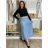 Elegante Hose mit Gürtel für Damen (S/M/L ONE SIZE) ITALIAN FASHION IM425057 S / M / L hellblau