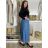 Elegante Hose mit Gürtel für Damen (S/M/L ONE SIZE) ITALIAN FASHION IM425057 S / M / L hellblau