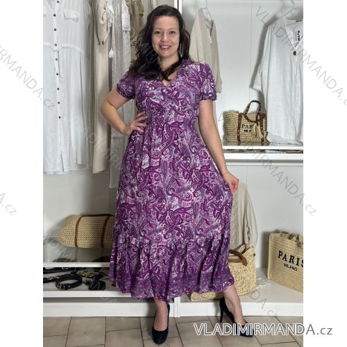 Langärmliger Pelzpullover für Damen (S/M/L ONE SIZE) ITALIAN FASHION IMWCH25116 M / L hellviolett