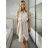 Sommerhemdkleid für Damen mit Gürtel (uni s / m) ITALIAN FASHION IM420807 S / M weiß