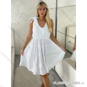 Kurzärmliges Sommer-Freizeitkleid für Damen (S/M/L EINHEITSGRÖSSE) ITALIAN FASHION IMWGB25022