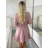 Kurzärmliges Sommer-Freizeitkleid für Damen (S/M/L EINHEITSGRÖSSE) ITALIAN FASHION IMWGB25022