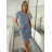 Sommerkleid Damen (uni sl) MODA ITALY IMD20299 S / M / L blau