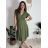 Kurzärmliges Sommerkleid für Damen (Einheitsgröße S/M) ITALIAN FASHION IMM23M20814 S/M hellblau