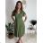 Kurzärmliges Sommerkleid für Damen (Einheitsgröße S/M) ITALIAN FASHION IMM23M20814 S/M hellblau