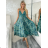 Langärmliges Sommer-Hemdkleid für Damen (S/M/L Einheitsgröße) INDIAN FASHION IMWY23123 S / M / L blau
