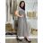 Elegante Hose mit Gürtel für Damen (S/M/L ONE SIZE) ITALIAN FASHION IM425057 48/50 grünes Khaki