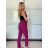 Lange Lederhose für Damen (S/M ONE SIZE) ITALIAN FASHION IMPLI2312199 -   modrá petrolejová -   S / M