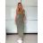 Langes Sommer-Trägerkleid für Damen (XS/S/M ONE SIZE) ITALIAN FASHION IMWHD252364