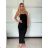 Langes Sommer-Trägerkleid für Damen (XS/S/M ONE SIZE) ITALIAN FASHION IMWHD252364 -   schwarz -   S / M