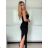Langes Sommer-Trägerkleid für Damen (XS/S/M ONE SIZE) ITALIAN FASHION IMWHD252364 -   schwarz -   S / M