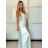 Langes trägerloses Pailletten-Partykleid für Damen (Einheitsgröße S/M) ITALIAN FASHION IMPSH233348