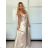 Langes trägerloses Pailletten-Partykleid für Damen (Einheitsgröße S/M) ITALIAN FASHION IMPSH233348