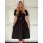 Kurzärmliges Sommer-Freizeitkleid für Damen (S/M/L EINHEITSGRÖSSE) ITALIAN FASHION IMWGB25022
