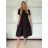 Kurzärmliges Sommer-Freizeitkleid für Damen (S/M/L EINHEITSGRÖSSE) ITALIAN FASHION IMWGB25022