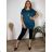 Lange Tunika mit Anhänger, kurze Ärmel, Damen Übergröße (54/56/58 Einheitsgröße) ITALIAN FASHION IM425441