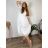 Kurzärmliges Sommer-Freizeitkleid für Damen (S/M/L EINHEITSGRÖSSE) ITALIAN FASHION IMWGB25022