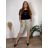 Shorts Shorts Stretch Damen Übergröße (2XL/3XL/4XL ONE SIZE) ITALIAN FASHION IM424KEJSY