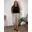 Shorts Shorts Stretch Damen Übergröße (2XL/3XL/4XL ONE SIZE) ITALIAN FASHION IM424KEJSY