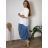 Sommerhemd Damenkleid (uni s / m) ITALIENISCH MODA IM719330  weiß