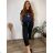 Übergroßer gestrickter Langarmpullover für Damen (S/M EINHEITSGRÖSSE) ITALIAN FASHION IMSN2416125 M schwarz