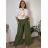 Icecool Damen-Sommerhose Aladinka (L/XL/2XL Einheitsgröße) ITALIAN FASHION IM323ICEC 50/52/54 grünes Khaki