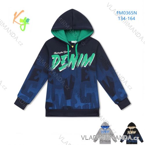 Sweatshirt mit Reißverschluss für Kindermädchen (98-128) KUGO WM0869