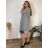 Gestreiftes Hemd 3/4 Langarm Damen (uni xs-m) (uni XL/XXL) ITALSKÁ MODA IM120162