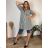 Gestreiftes Hemd 3/4 Langarm Damen (uni xs-m) (uni XL/XXL) ITALSKÁ MODA IM120162