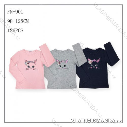 Langarm-T-Shirt für Kindermädchen (98-128) SEZON SEZ25FN901