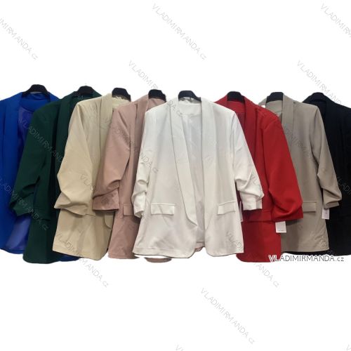 Ärmellose Jacke mit langen Ärmeln (uni sl) ITALIENISCHE Mode IMC17326