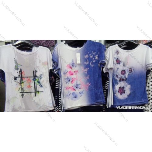 T-Shirt mit kurzen Ärmeln für Damen (42-52) OSLIL POLSKá Fashion PM117032
