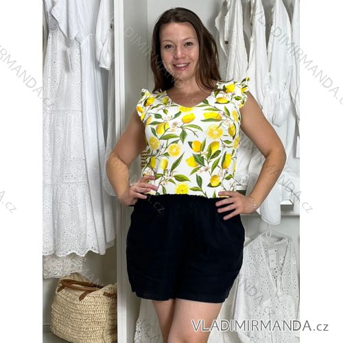 Tílko letní icecool dámské (S/M ONE SIZE) ITALSKÁ MÓDA IMM21634 M/L/XL weiß